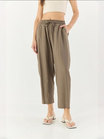 Wide Leg Pantalon Bianco Lucci en marron : devant
