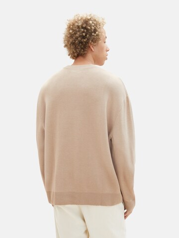 TOM TAILOR DENIM Pullover in Beige