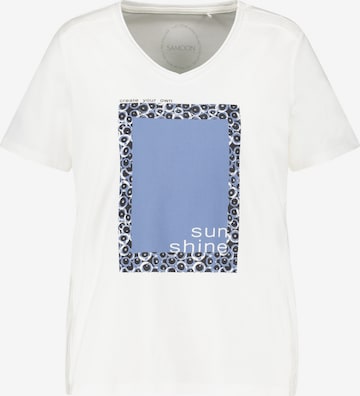 SAMOON Shirt in White: front