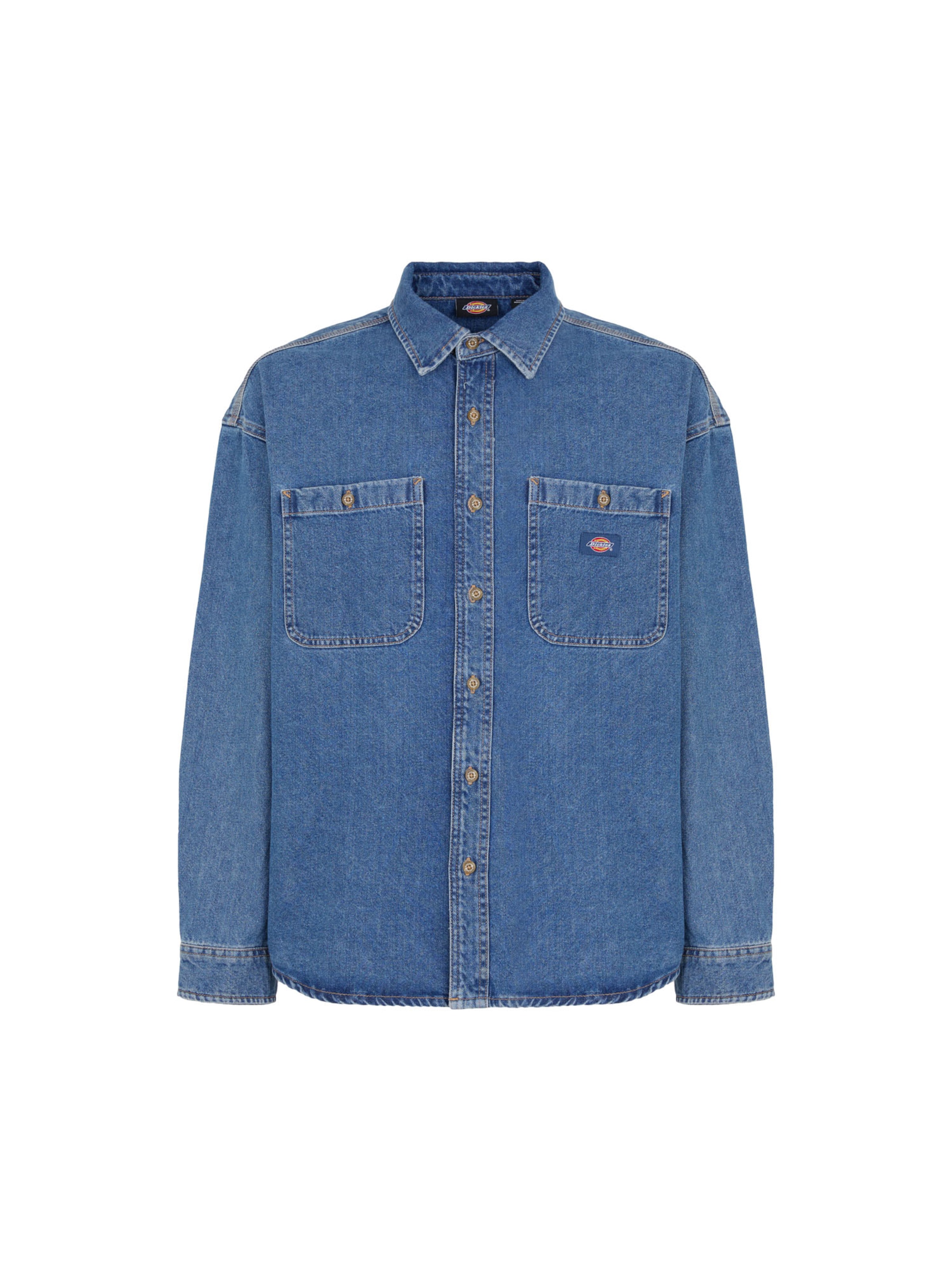 Comfort fit Camicia 'HOUSTON' di DICKIES in blu: frontale
