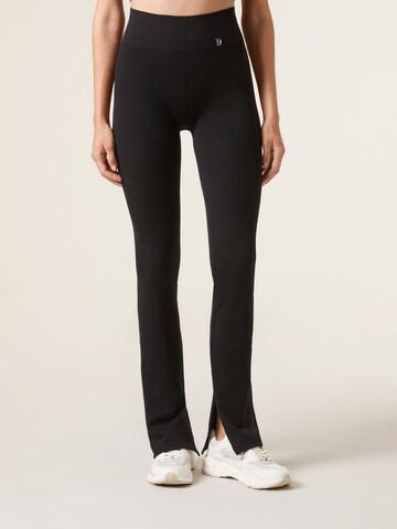 CALZEDONIA Flared Leggings in Schwarz: Vorderseite