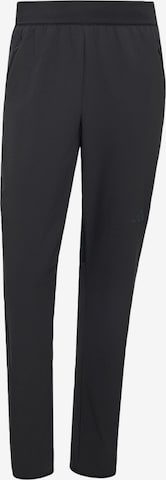 ADIDAS PERFORMANCE Tapered Sportbroek 'D4T' in Zwart: voorkant