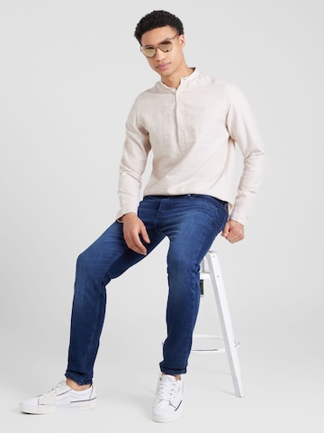 JACK & JONES Regular fit Πουκάμισο 'MAZE' σε μπεζ