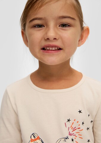 T-Shirt s.Oliver en beige : devant