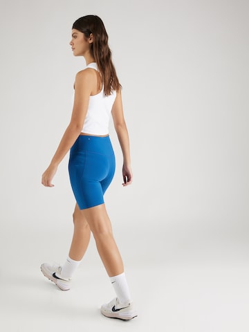 NIKE Skinny Workout Pants 'ONE' in Blue