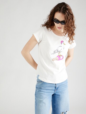 Derbe - Camiseta 'Sturmmöwin' en blanco: frente