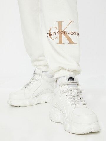 Calvin Klein Jeans Ozke Hlače | bež barva