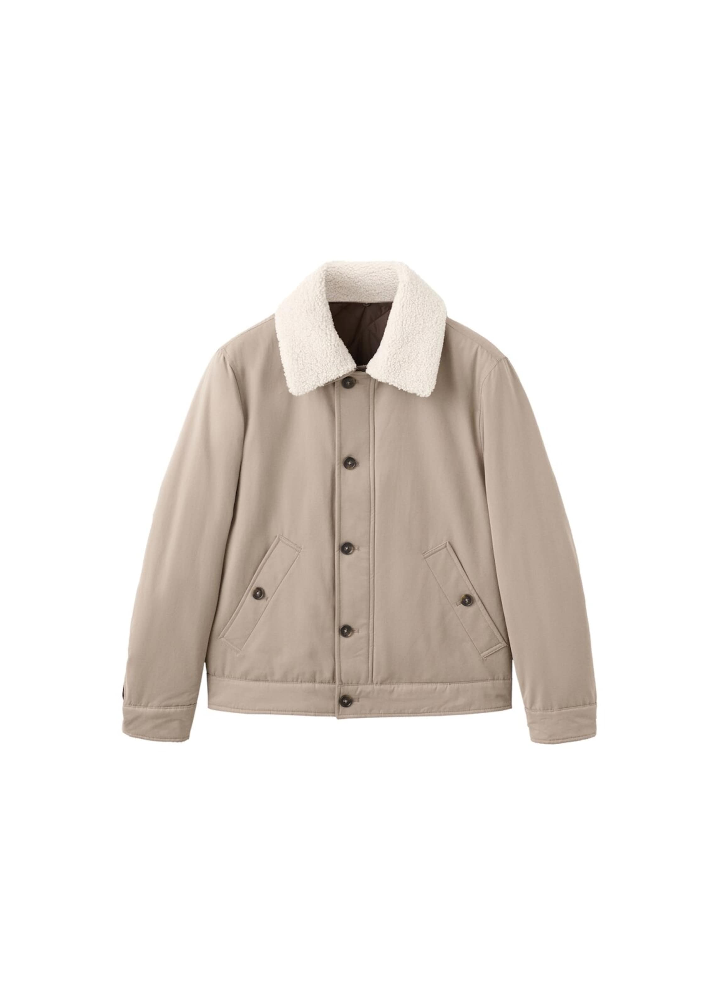 MANGO MAN Between-Season Jacket 'Brian' in Beige: front
