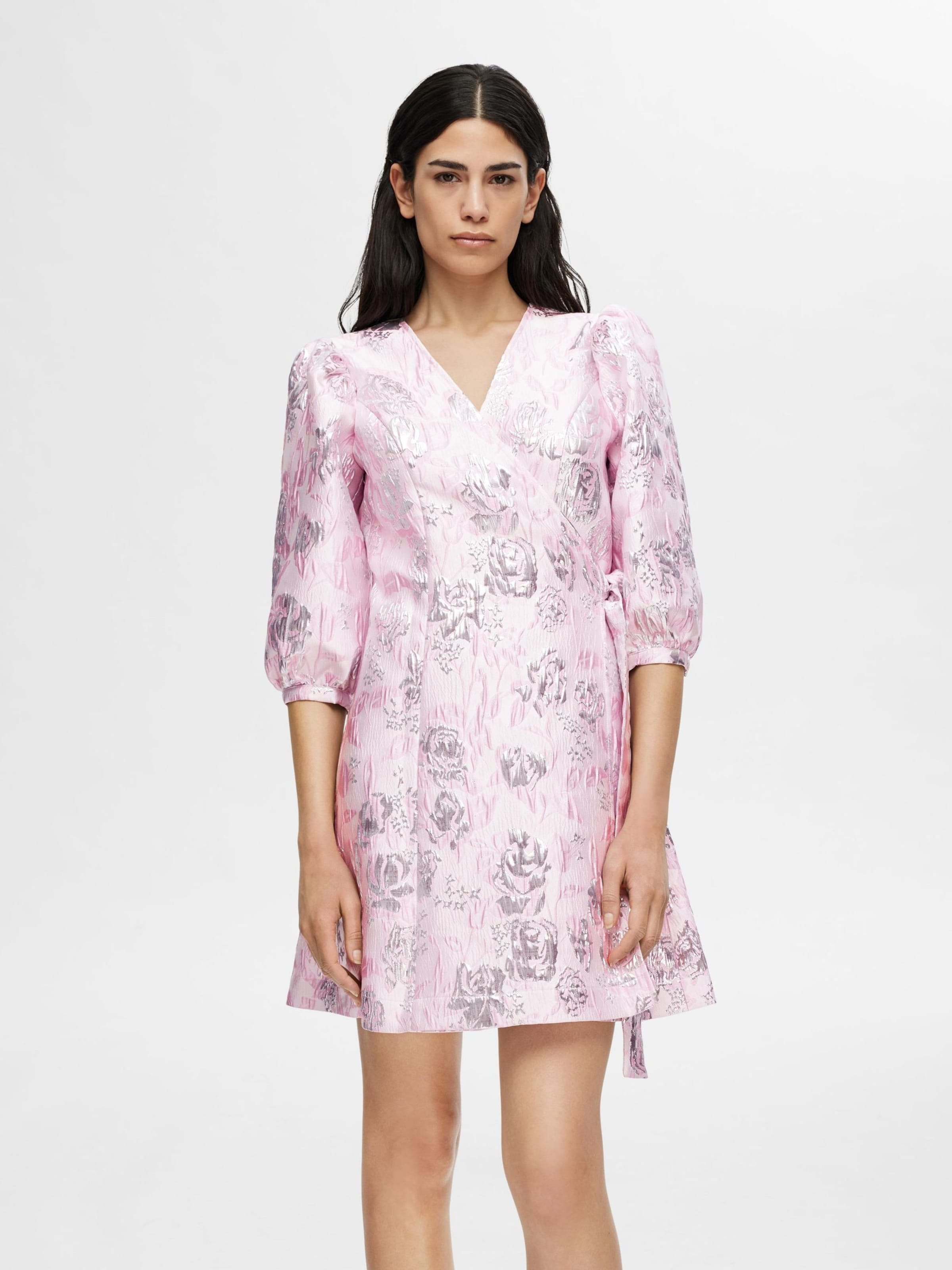 Selected femme jurk roze hotsell
