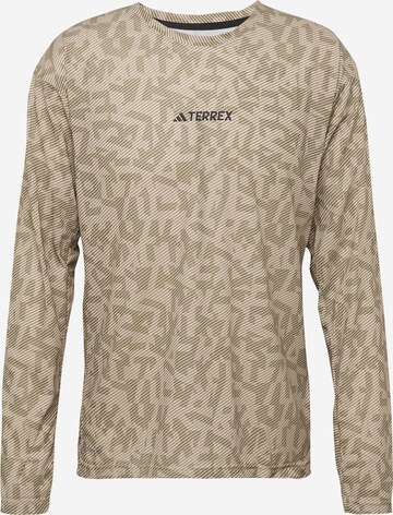 ADIDAS TERREX Performance Shirt in Beige: front