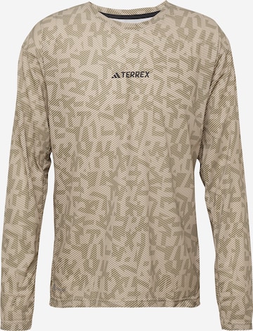 ADIDAS TERREX Functioneel shirt in Beige: voorkant