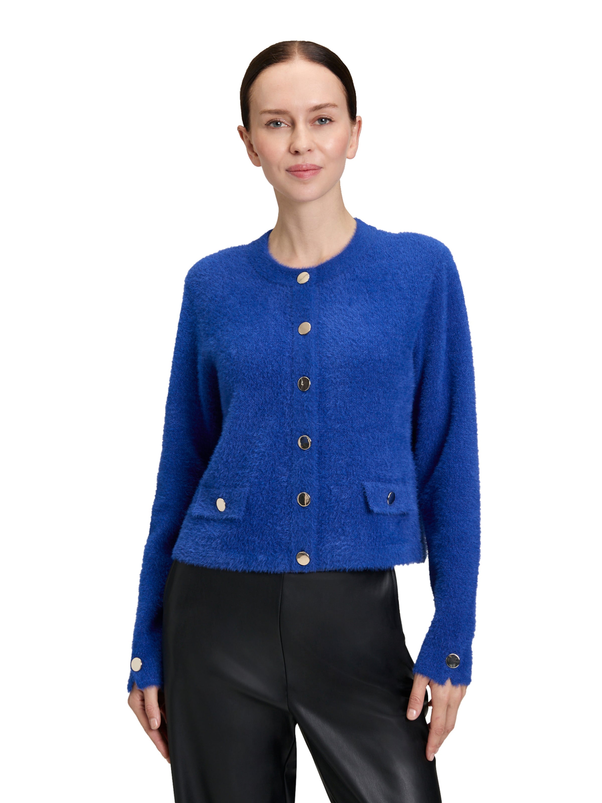 Cardigan Betty Barclay en bleu : devant