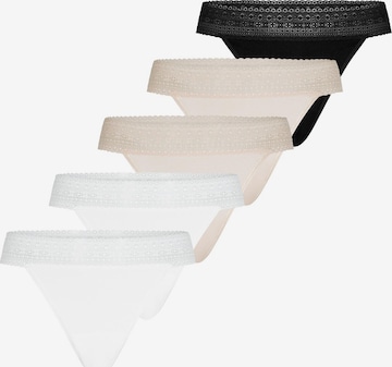 Mey String 'Modal Lace' in White: front