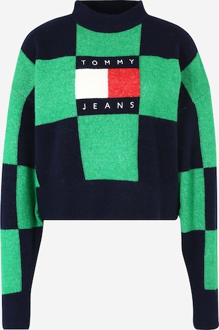 Tommy Jeans Pullover in Grün: predná strana