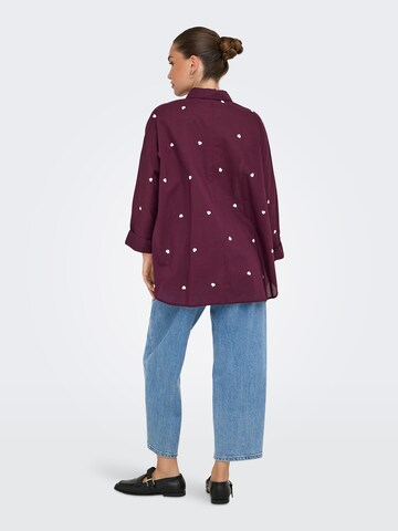 Chemisier 'ONLNEW LINA GRACE' ONLY en rouge