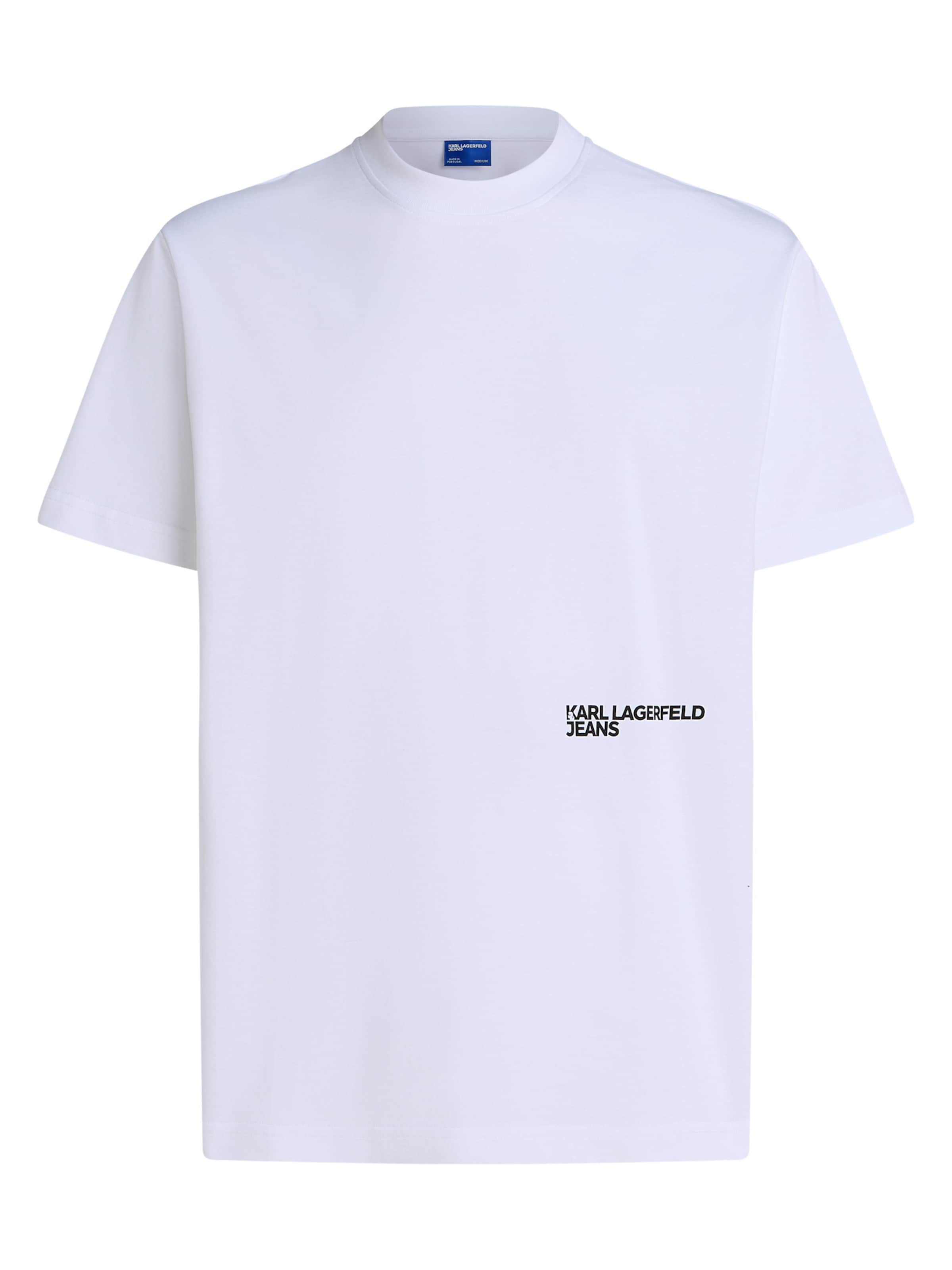 Maglietta 'KARLISM' di KARL LAGERFELD JEANS in bianco: frontale