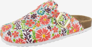 SUPERSOFT by Indigo Clogs 'Classic' in White: front
