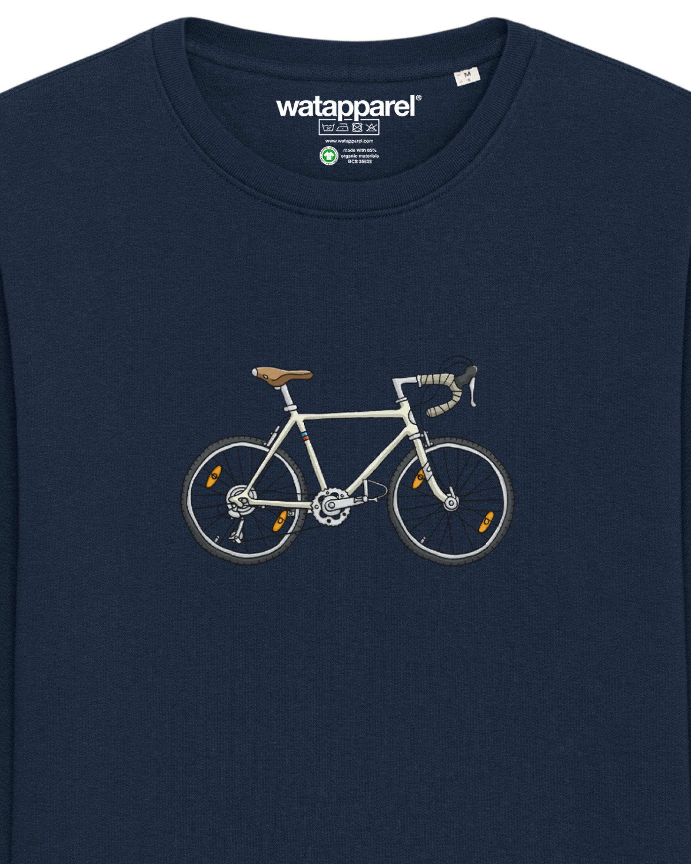 Watapparel Sweatshirt ' Doodle Bike ' in Blue