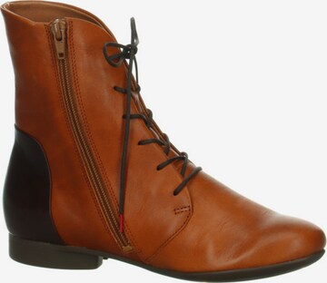 THINK! Lace-Up Ankle Boots in Brown