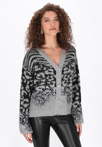 Cardigan faina en noir : devant