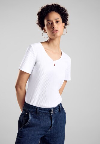 STREET ONE T-Shirt in Weiß: Vorderseite