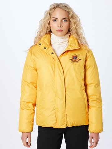 Polo Ralph Lauren Zimní bunda 'CARLY' – oranžová: přední strana