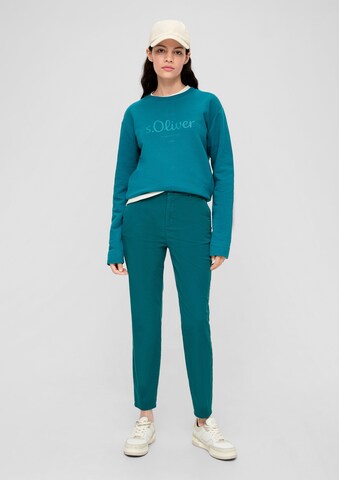 Effilé Pantalon chino s.Oliver en bleu
