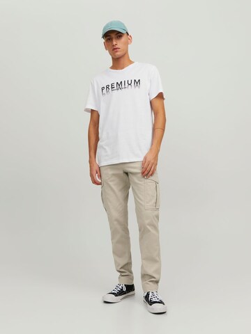 JACK & JONES regular Cargobukser i beige