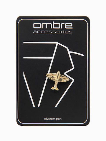 Ombre Brooch in Gold: front