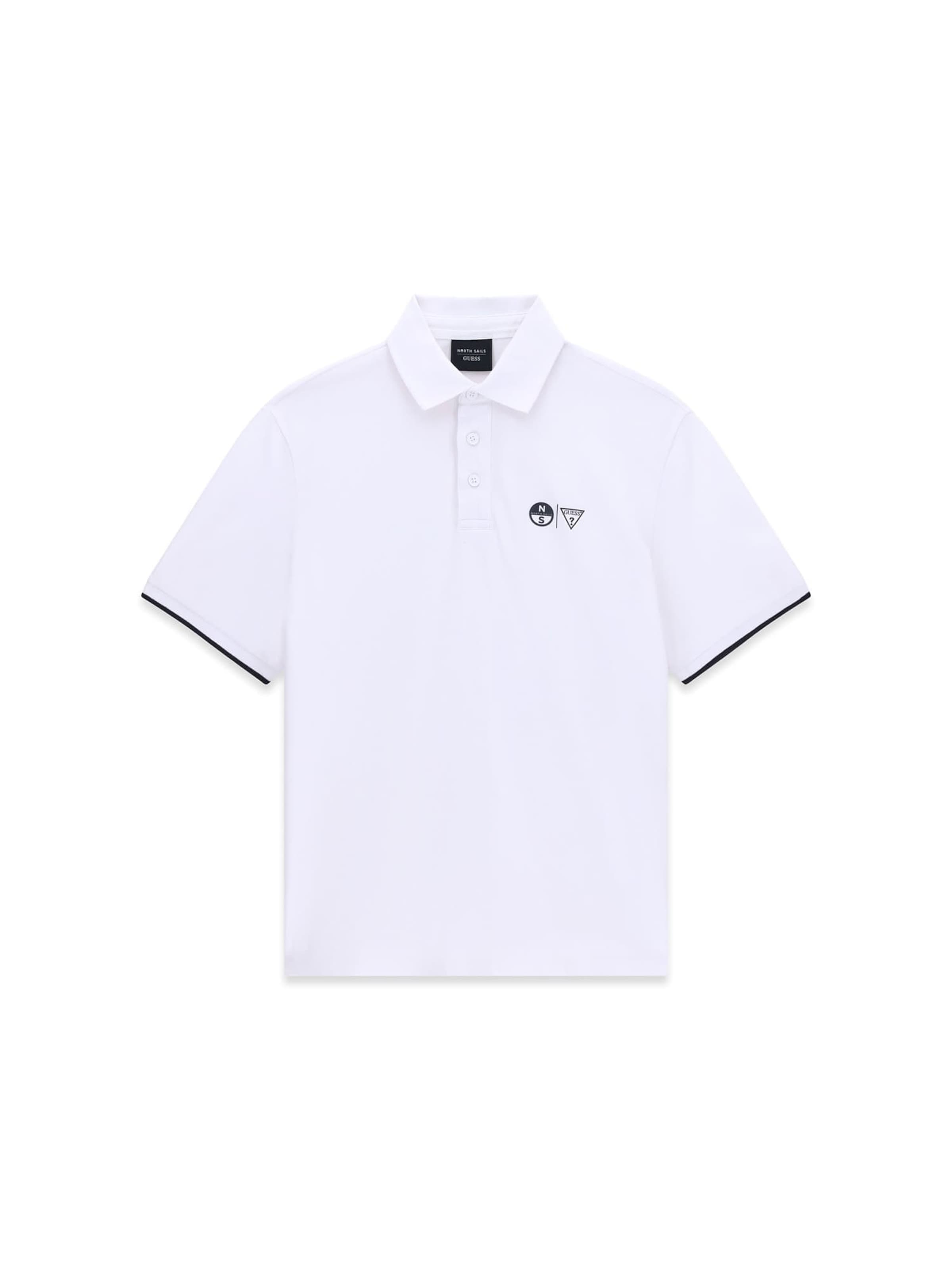 GUESS Shirt 'Guess x North Sails' in White: front