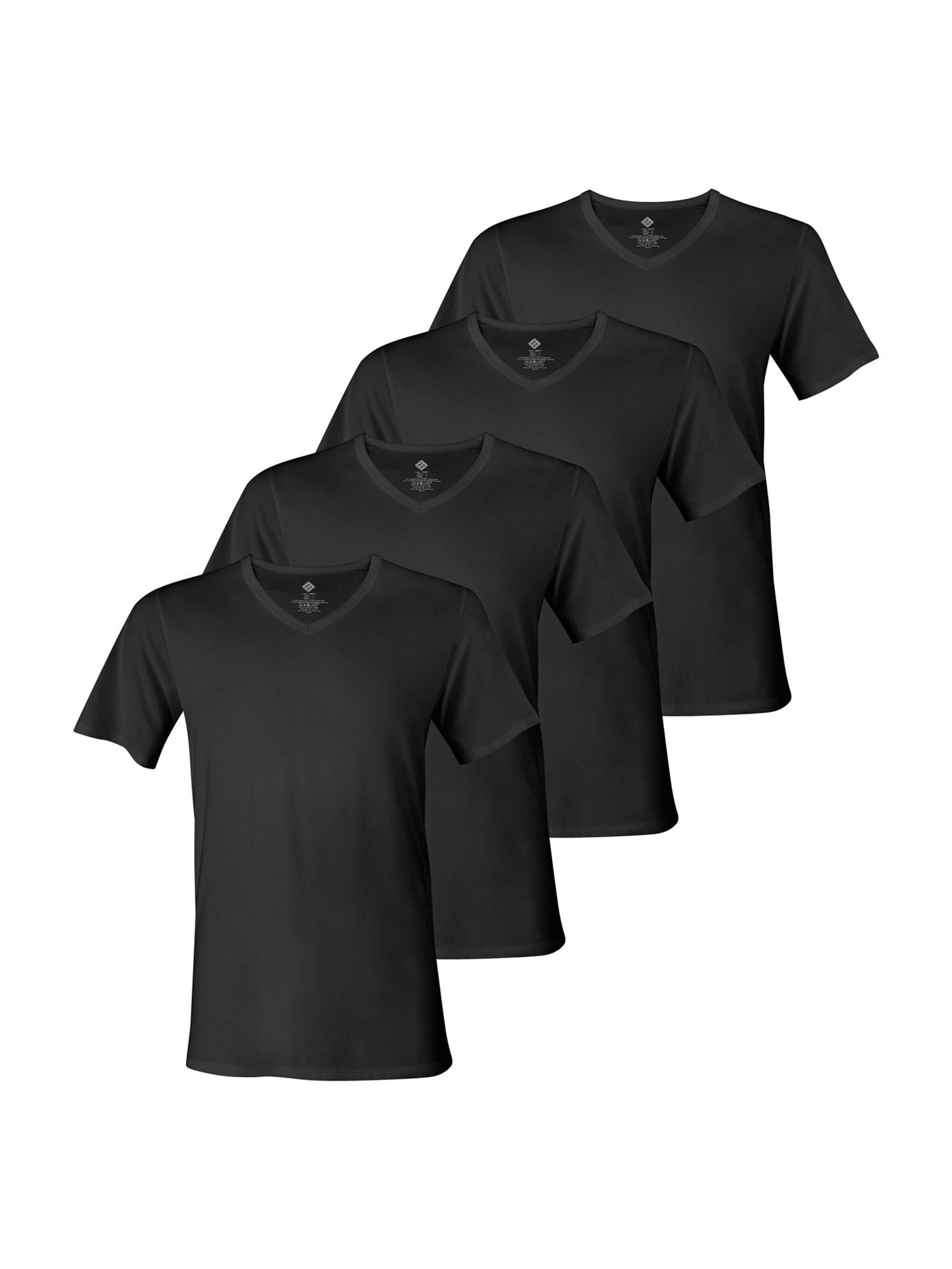 Nur Der Shirt ' Cotton Active ' in Black: front