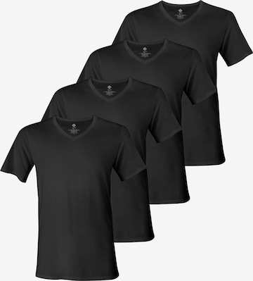Nur Der Shirt ' Cotton Active ' in Black: front