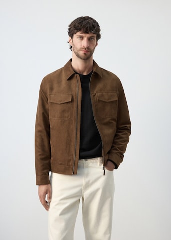 MANGO MAN Between-Season Jacket 'Joan' in Brown: front