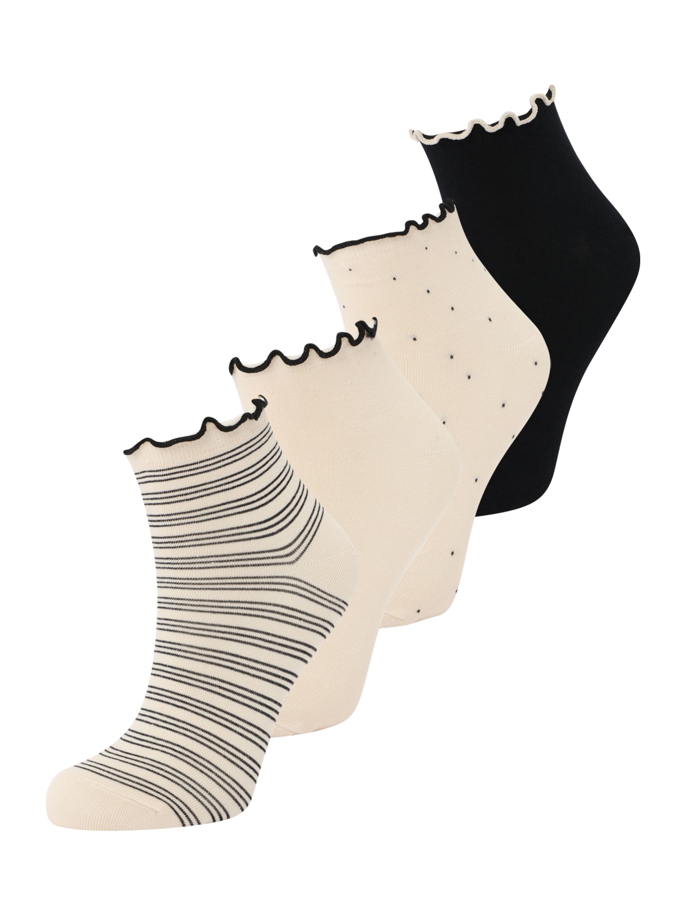 Lindex Socks in Beige: front