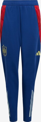 Coupe slim Pantalon de sport 'Tiro 24' ADIDAS PERFORMANCE en bleu : devant