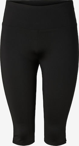Skinny Pantaloni 'OFIA ' di PIECES in nero: frontale