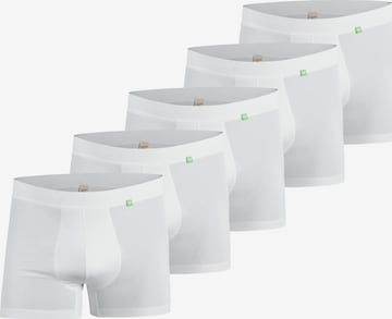 kleiderhelden Boxershorts 'Beatbux 5er' in Weiß: Vorderseite