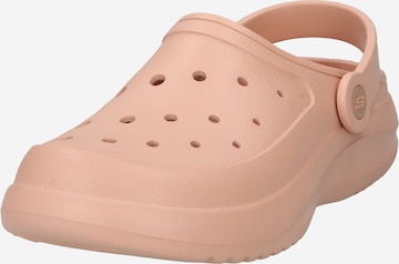 Clogs 'FOAMIES' di SKECHERS in arancione: frontale