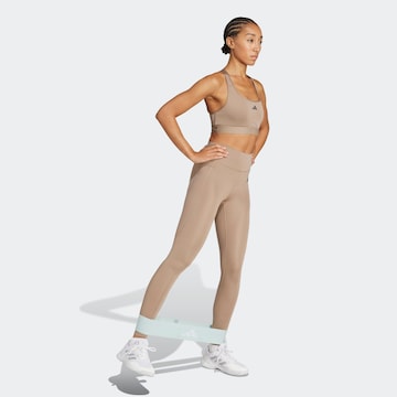 ADIDAS PERFORMANCE Bralette Sports Bra in Beige
