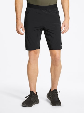 ZIENER Regular Workout Pants 'NALTE' in Black: front