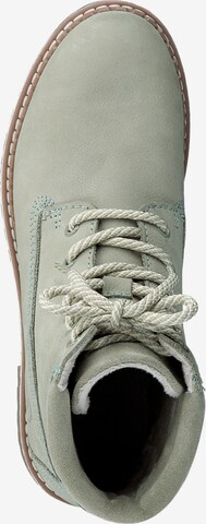 TAMARIS Lace-Up Ankle Boots in Green