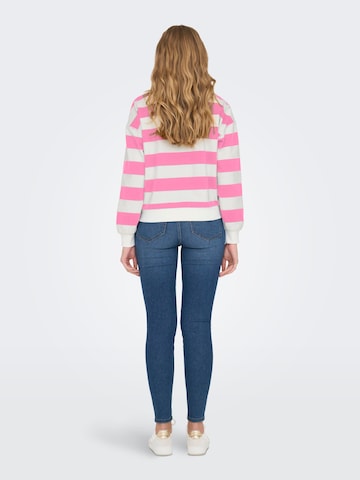 ONLY Sweatshirt 'SERENA' in Roze
