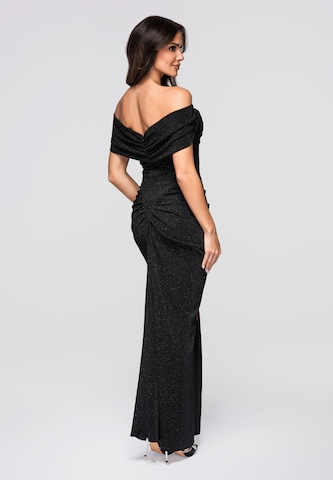 Ombre Evening Dress in Black