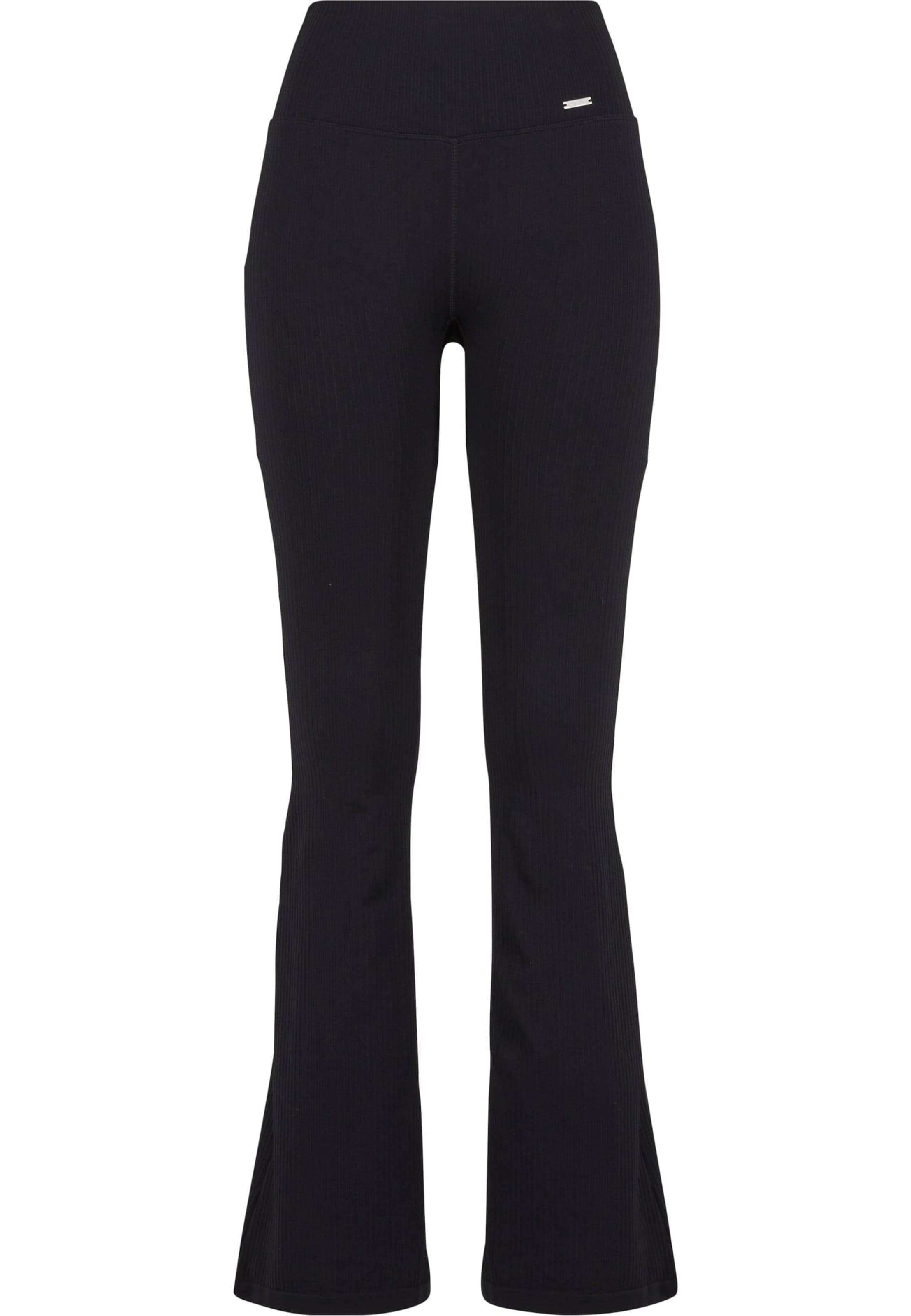 Flared Pantaloni sportivi di Aim'n in nero: frontale