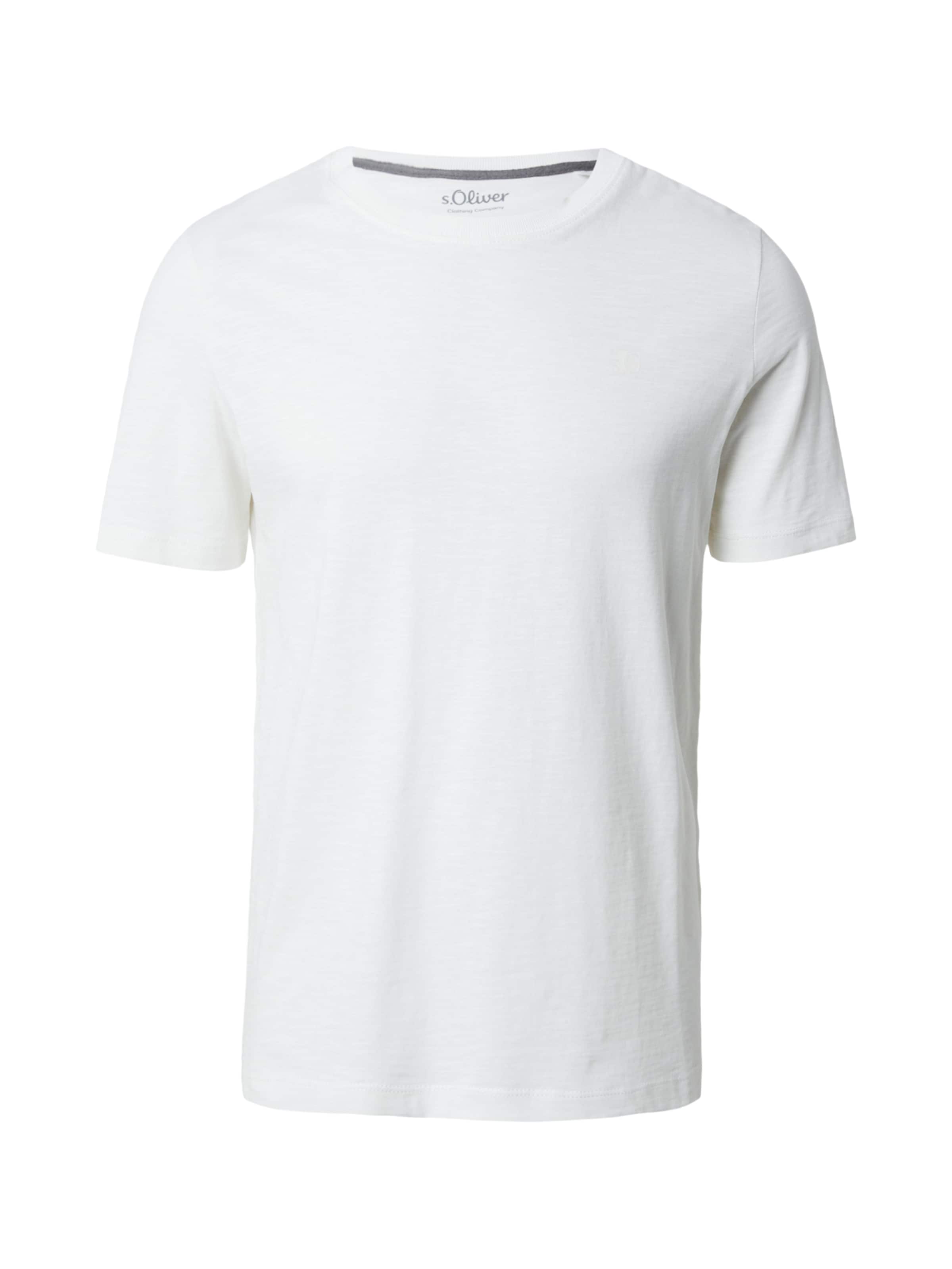 s.Oliver T-shirt i vit: framsida