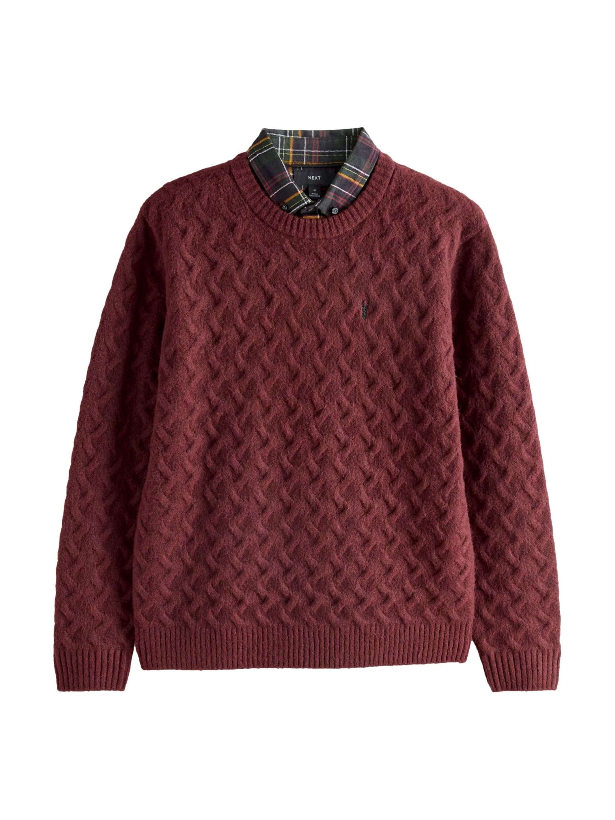 Pulover de la Next pe roșu: față