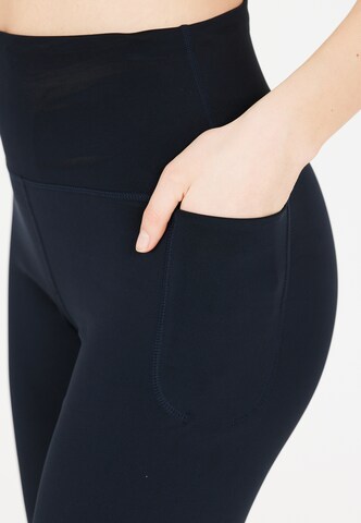 ENDURANCE Skinny Workout Pants 'Leager' in Blue