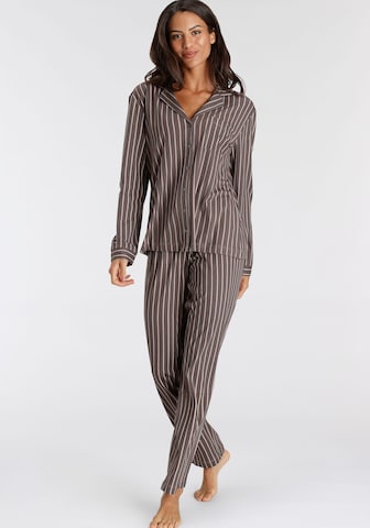 s.Oliver Pyjama in Bruin: voorkant