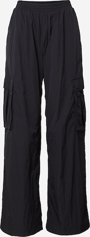 Wide Leg Pantalon cargo 'Claire' Tommy Jeans en noir : devant