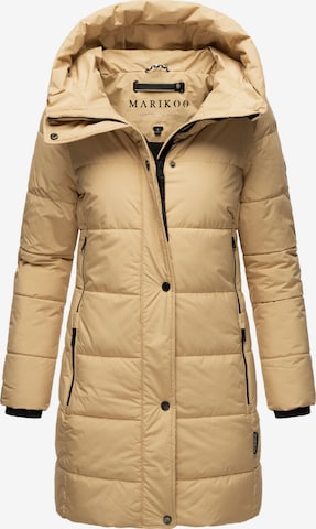 MARIKOO Wintermantel 'Karumikoo XVI' in Beige: voorkant